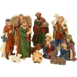Kerststalfiguren - 11 stuks - Polystone