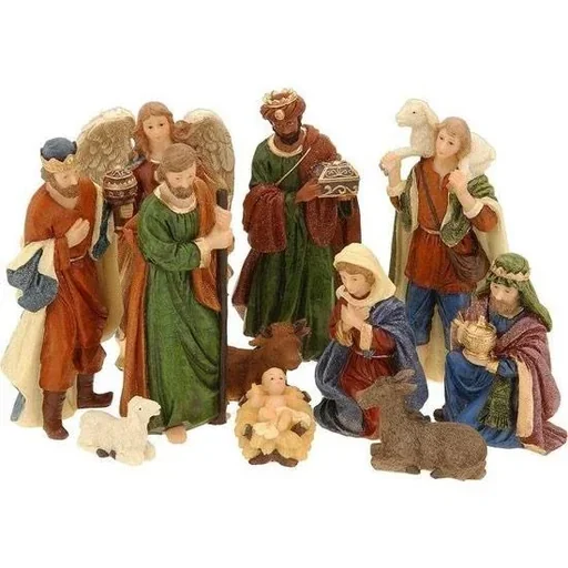 "Nativity figures - 11 pieces - Polystone image"