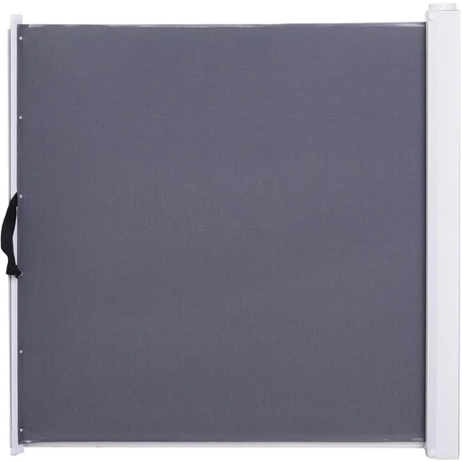 "Roll-up door safety gate grey image"