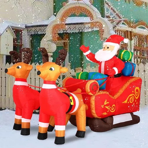 "Santa Claus in the sleigh image"