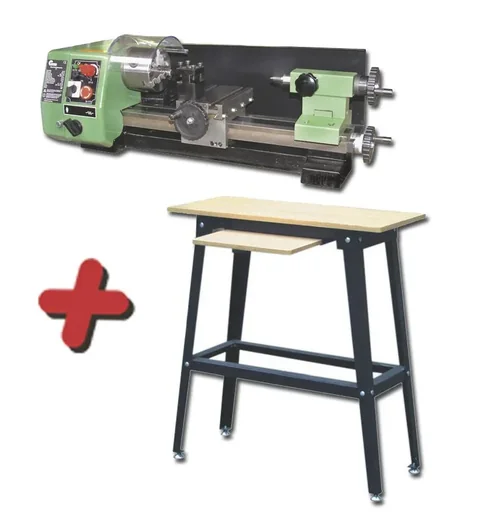 "Micro table lathe C-1 x 250 including base frame image"
