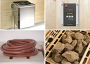 Sauna heater set - 4.5 kW OS 230 V with heater connection cable