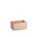 All-purpose box, varnished beech, 30 x 20 x 15 cm
