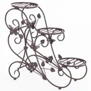 Three-tiered flower stand