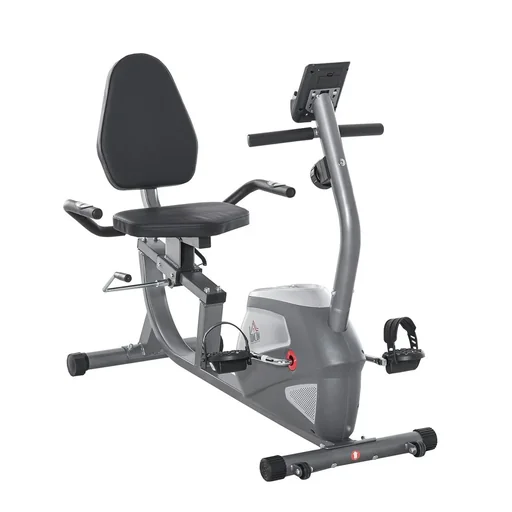 "Recumbent ergometer with LCD display 8-stage adjustable magnetic resistance Recumbent home trainer User weight up to 110 kg for image"
