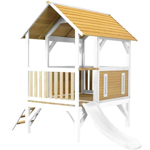 "Akela Playhouse Brown/White - White Slide image"