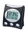 Radio alarm clock LCD black/silver