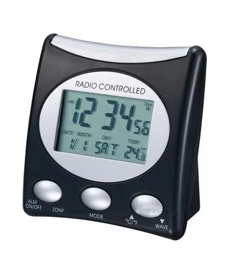"Radio alarm clock LCD black/silver image"