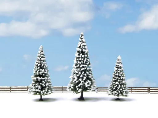 "Snow firs, 3 pieces, approx. 8 - 12 cm high image"