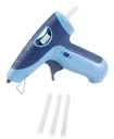 Cordless hot glue gun with lighting, including 3 glue sticks