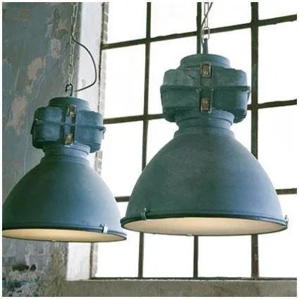 "Industrial hanging lamp Anouk 93678/70 Concrete 40cm incl. warm lamp image"