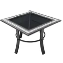 Mosaic fire bowl square 76x76cm