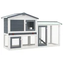 Rabbit hutch outside large 145x
