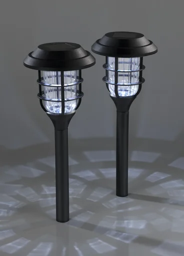 "Solar Retro Garden Lantern - 2 pieces image"