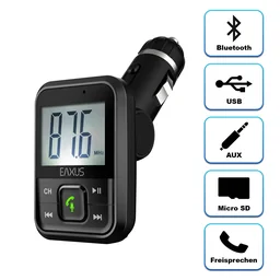 FM Transmitter met Bluetooth, USB, AUX, Micro SD en handsfree functie