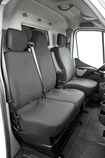 "Custom fit fabric seat covers for Opel Movano, Renault Master and Nissan Interstar from 04/2010 to 2014 image"