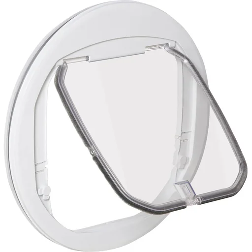 "Cat flap dog flap 4 locking options with magnet round pet flap for interior door flap for pets up to 25 image"