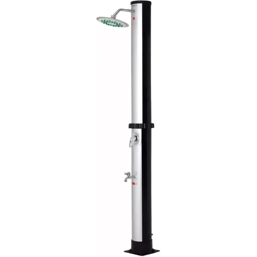 "Solar-powered garden shower - up to 60°C heating - 35L - Simple and UV-resistant image"