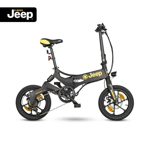 "Unisex Fold E-Bike, 16 inches, 7-speed derailleur, black, FR 6020 image"