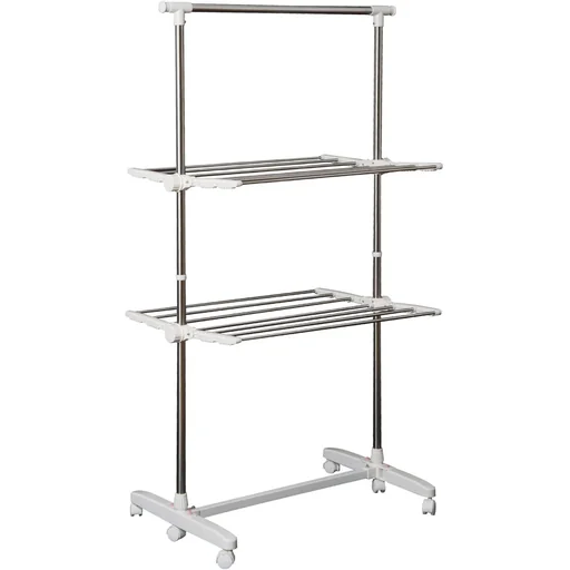 "Clothes dryer clothes rack tower clothes rack with 2 levels image"