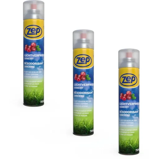 "ZEP Air Freshener Cranberry Scent - 750 ml x 3 pieces - Value Pack - 3 pieces image"