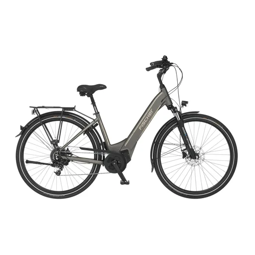 "Unisex E-Bike City, 28 inches, frame size 44cm, 10-speed derailleur, platinum grey matte, CITA 6.0i image"