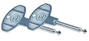 Replacement key system Bosch, 2 pieces