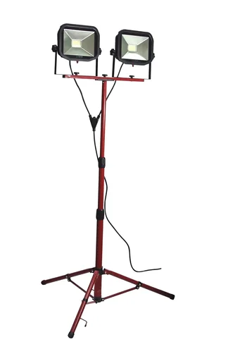 "Tripod spotlight 2 x 3000 lumens 5000 K 3 m cable Y - connection image"