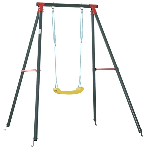"Children's swing, garden swing, swing frame, metal frame, 3-8 years, 155 x 160 x 180 cm image"