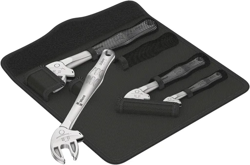 "Self-adjusting open-end wrench set, 4 pieces image"