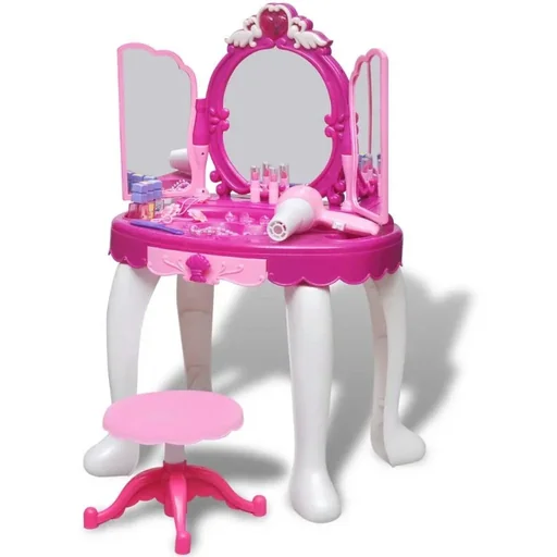 "Toy dressing table standing with 3 mirrors and light / sound image"