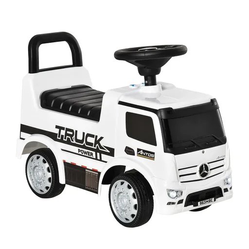 "Ride-on vehicle, ride-on car, baby ride-on, children's vehicle licensed by Mercedes ANTOS truck style with light for children from image"