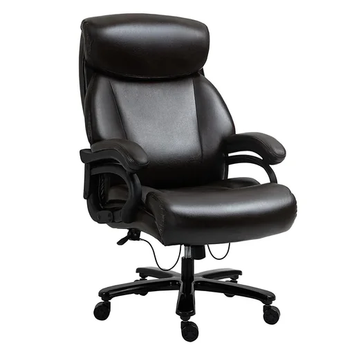 "Office chair executive chair gaming chair swivel chair rocking function thick padding ergonomic design height adjustable PU leather image"