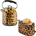 Panther Kettle - 1.7L and Toaster - Panther Print - Leopard - Retro