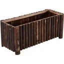 Raised bed L100 x W40 x H40cm planter vegetable bed wood