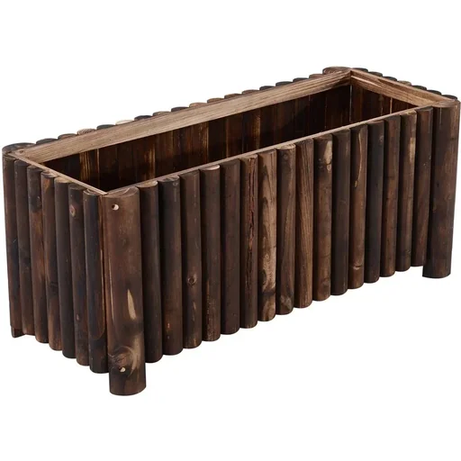 "Raised bed L100 x W40 x H40cm planter vegetable bed wood image"