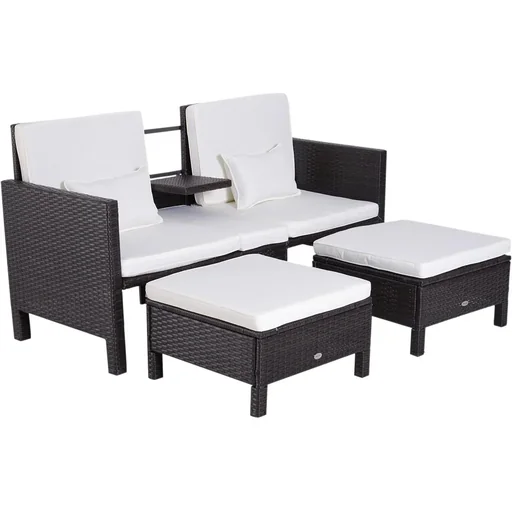 "Rattan seating group as a 3-piece set image"