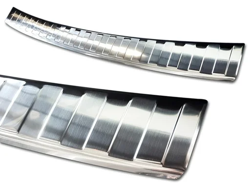 "Stainless steel loading sill protection, Mercedes B Class W247, 2018> OEM quality with soft, deburred edges image"