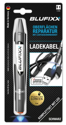 "Repair pen 5 g CI for cable including blue LED light, black image"