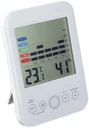 2-in-1 Digital Hygrometer and Thermometer with Mold Alarm, White