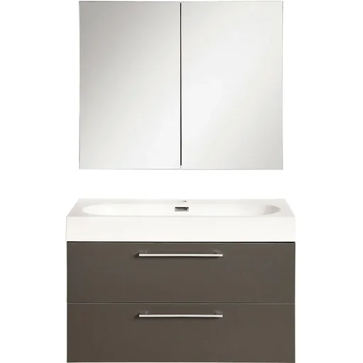"Shallow bathroom furniture 60cm - anthracite image"
