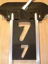 Replacement numbers 38 + 63 mm, vertical, 20-piece set