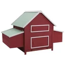 Chicken coop 157x97x110 cm wood red