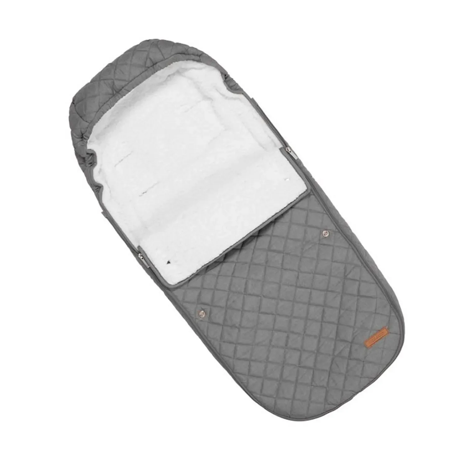 "Little Dutch voetenzak, winter voetenzak, baby voetenzak - voor kinderwagen, grijs image"