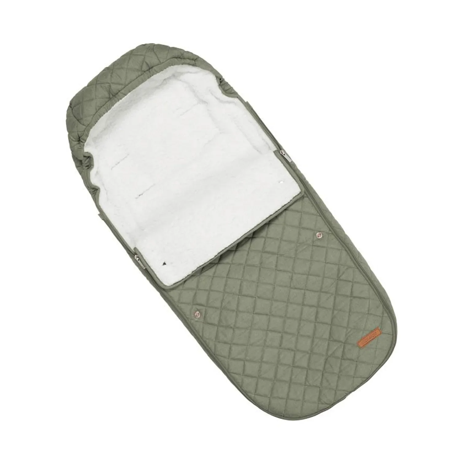 "Little Dutch voetenzak, winter voetenzak, baby voetenzak - voor kinderwagen, Olijfgroen image"