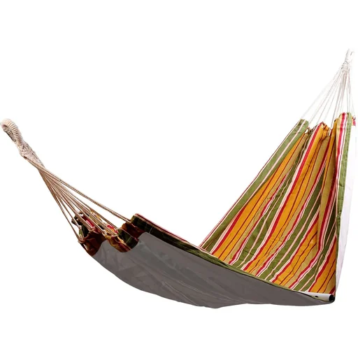 "Multi-person hammock 200x100cm families 150kg yellow-green-red image"