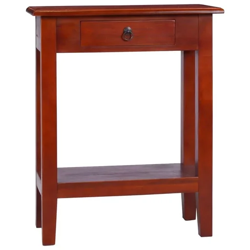 "Wall table 60x30x75 cm solid mahogany classic brown image"