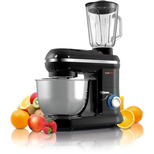 "Food processor mixer and blender - 1000W - stainless steel bowl with 4.5 L image"