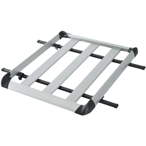 "Luggage rack roof rack universal 110cm aluminum 75kg silver image"