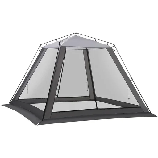 "Gazebo for 6-8 people, grey and black, 3 x 3 x 2 m image"